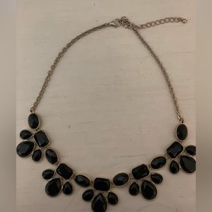 J crew black statement necklace
